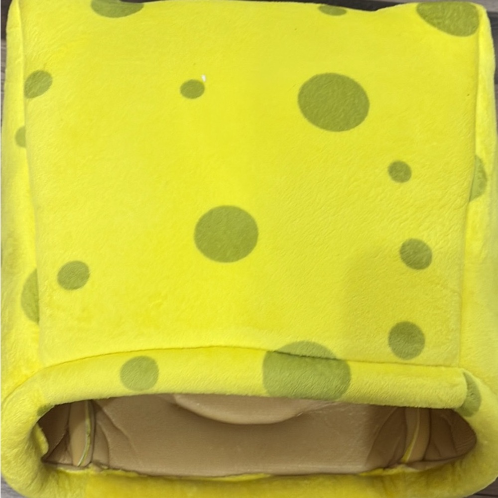 Oversized Plush SpongeBob SquarePants Halloween Costume Head - Picture 7 of 8
